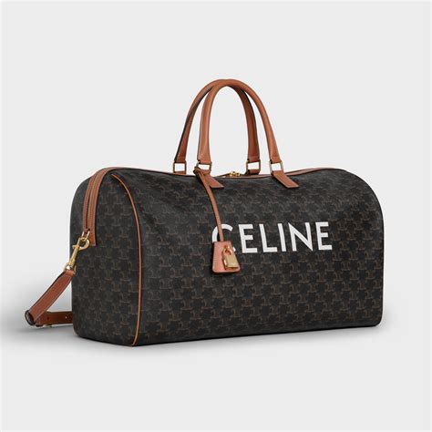 Large Voyage bag in Triomphe Canvas with Celine print